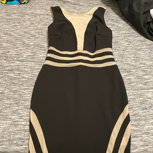 Sheer Cut-Out Body Con dress